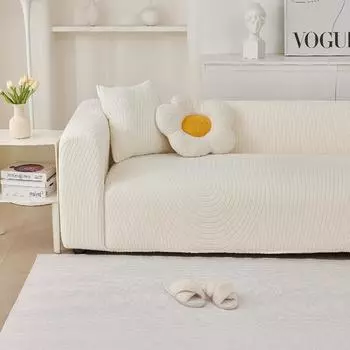 Кремовый универсальный универсальный чехол для дивана, новый четырехсезонный универсальный эластичный утолщенный чехол для дивана с защитой от кошачьих царапин, полотенце 90—140cm