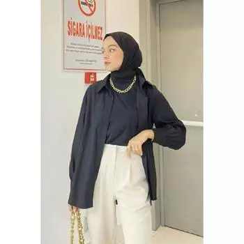 креп хиджаб черный