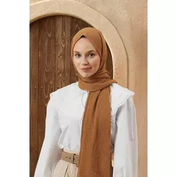 Креп Хиджаб Коричневый