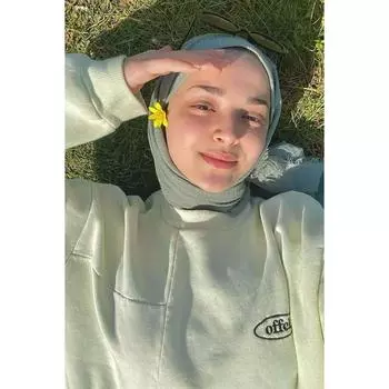 Креп Хиджаб Морской Зеленый