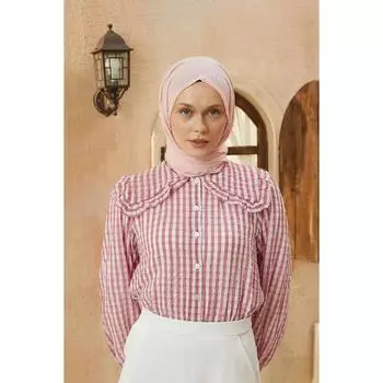 Креп Хиджаб Розовый