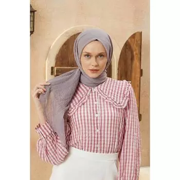 Креп Хиджаб Серый