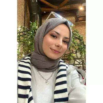 Креп Хиджаб Серый