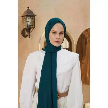 Креп Хиджаб Синий