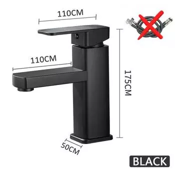 Крепеж Смесители Черная ванна Смеситель для горячей и холодной воды для ванной комнаты Смесители для раковины Раковина для раковины Напольная матовая черная раковина для унитаза чёрный