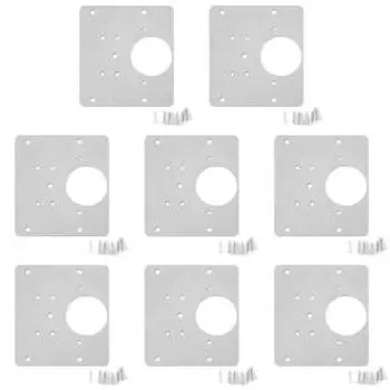 - Крепежная пластина петли из нержавеющей стали с винтом для шкафа-купе