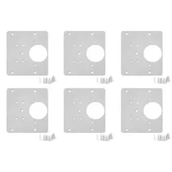 - Крепежная пластина петли из нержавеющей стали с винтом для шкафа-купе