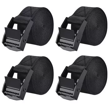 Крепежный ремень TRIWONDER, фиксированная лента, стяжной ремень для груза, автомобильный ремень, ремень для мотоцикла, крепежный ремень (1# Черный - 4 шт., 1,5 м)