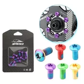 Крепежный винт ротора дискового тормоза MTB, 12 шт., цвет T25, винт дискового тормоза из легированной стали, аксессуары для велосипеда 1 box красный