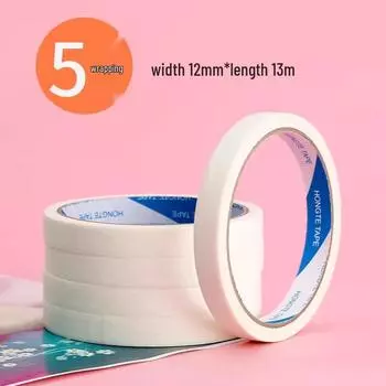 Крепированная бумажная лента для искусства: Идеально для рисования, окантовки, акварели, эскизов, без следов, отрывается вручную.