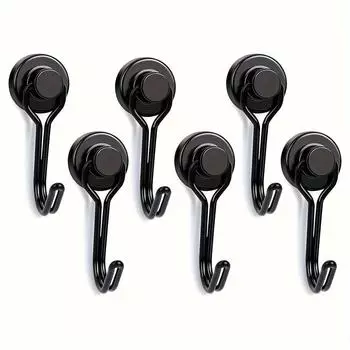 Крепкие магнитные крючки с вращающейся головкой - модные металлические настенные крючки, окрашенная отделка, регулируемые и многофункциональные D16