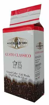 Крепкий эспрессо Gusto Classico 250г Итальянский классический крепкий вкус Espresso Gusto Classico от Miscela d oro