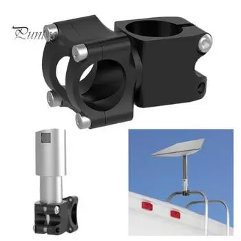 Крепление антенны на лестницу автофургона, монтажный комплект, антикоррозийный, устойчивый к ржавчине, простой монтаж, прочный и надежный держатель для антенны на столбе серебряный