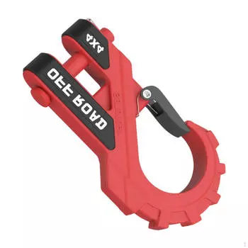 Крепление буксировочных крюков Соединитель буксировочного крюка для квадроциклов, внедорожников, легковых автомобилей красный