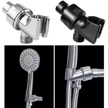 Крепление для душевой лейки в ванной комнате с устойчивым основанием Простая установка Поддержка душевой лейки Удобная подставка для душевой лейки Стойка из АБС-пластика серебряный