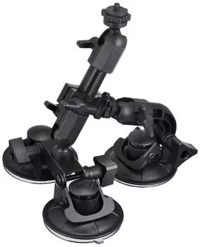 Крепление для камеры Delkin Fat Gecko с присоской, 3-точечное DDFG-TRIPLE чёрный