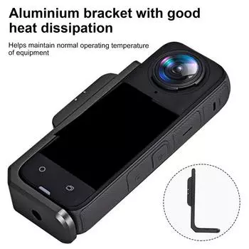 Крепление для камеры из алюминиевого сплава для камеры X4, прочное вертикальное и горизонтальное крепление с интерфейсами 1/4 дюйма