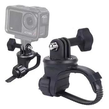 Крепление для камеры на руль велосипеда, универсальный держатель для велосипедной камеры, противоскользящее крепление для экшн-камеры для круглого плоского руля велосипеда B