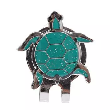 Крепление для кепки из прочной нержавеющей стали для гольфа с магнитным маркером для мячей, черепаха