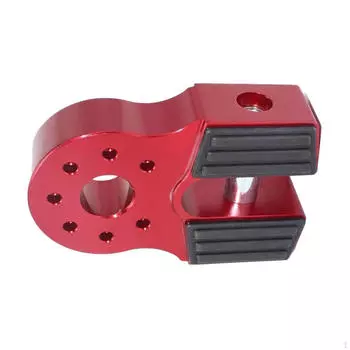 Крепление для лебедки, соединитель для буксировочного крюка, прочный, надежный автомобильный буксировочный инструмент из алюминиевого сплава для красный