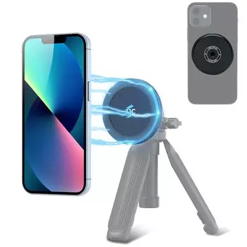 Крепление для магнитного держателя смартфона JJC с винтовым отверстием для штатива, магнит с очень сильной магнитной силой MagSafe, совместимый с Apple iPhone 16 Pro