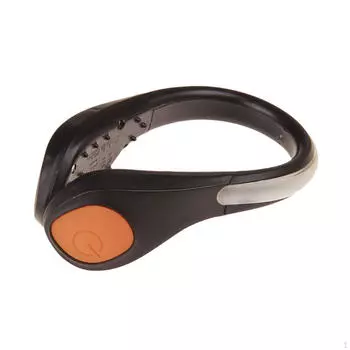 Крепление для обуви, фонарь, ночной бег, регулируемая вспышка, оранжевый