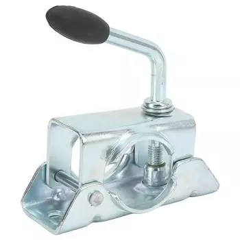 Крепление для опоры колеса домкрата прицепа, разъемный зажим для опоры колеса, опорное крепление для трубы диаметром 48 мм/1,89 дюйма