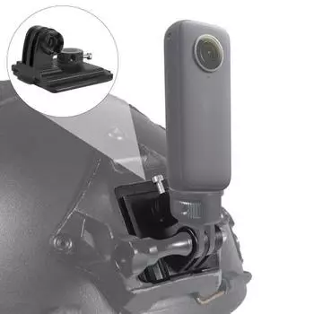 Крепление для шлема для экшн-камеры, ударопрочная конструкция, легкое затягивание, быстрая установка, держатель для хранения спортивной камеры на шлеме для GOPRO 12/11 чёрный