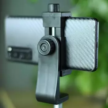 Крепление для штатива, держатель для сотовых телефонов, зажим для штатива, адаптер с винтом 1/4 дюйма, поворот на 360 градусов, прочный держатель для камеры смартфона