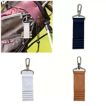 Крепление для сумки для гольфа Держатель для мячей для гольфа Аксессуары для сумки для гольфа Органайзер для сумки для гольфа Ремень из искусственной кожи Сумка для мячей для гольфа жёлтый