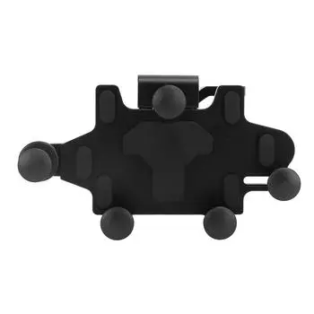 Крепление для телефона из алюминиевого сплава, вращающееся, амортизирующее, силиконовое, с 5 зажимами, фиксирующее держатель для телефона чёрный