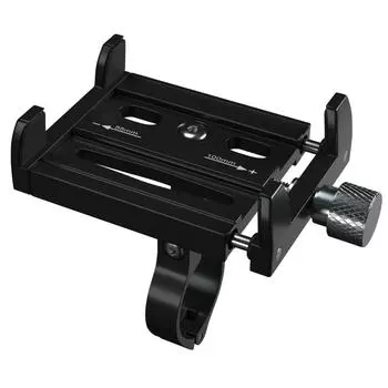 Крепление для телефона на велосипеде и мотоцикле, держатель для телефона на велосипеде из алюминиевого сплава, совместимый с iPhone 13, 12, 11 и т. д. и другими телефонами, GPS-крепление от 4 до 6,5 дюймов 5.5-11x8.5x3.5cm чёрный