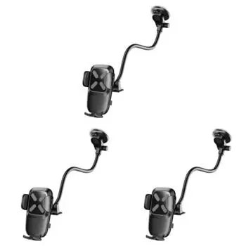 Крепление для телефона на вентиляционную решетку, вращающееся на 360 градусов, зажим для телефона, сплав (Черный Тип 2)