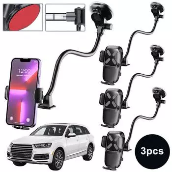 Крепление для телефона на вентиляционную решетку, вращающееся на 360 градусов, зажим для телефона, сплав (Черный Тип 2)