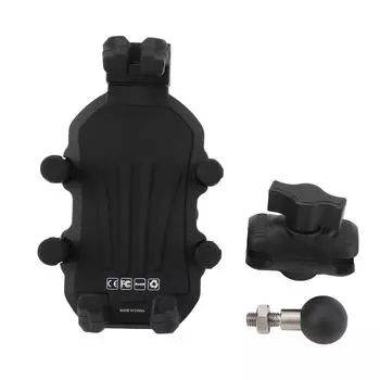 Крепление для телефона на вилку мотоцикла с гасителем вибрации, высокоскоростное, надежное, регулируемое крепление для M8 Ball Head; Bottom Diameter