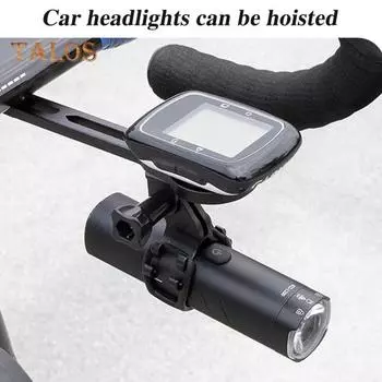 Крепление для велосипедного компьютера из алюминиевого сплава, легкое, прочное, универсальное, для горного велосипеда, шоссейного велосипеда, держатель для компьютера, аксессуары для велосипеда чёрный