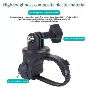 Крепление для велосипедной экшн-камеры, устойчивая противоскользящая конструкция, универсальная простая установка, держатель для камеры на руль шоссейного велосипеда MTB, стеллаж для хранения C