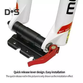 Крепление для вилки багажника для велосипеда, прочный алюминиевый сплав, быстросъемный сквозной осевой багажник для вилки, багажник на крышу автомобиля, держатель для горного велосипеда чёрный