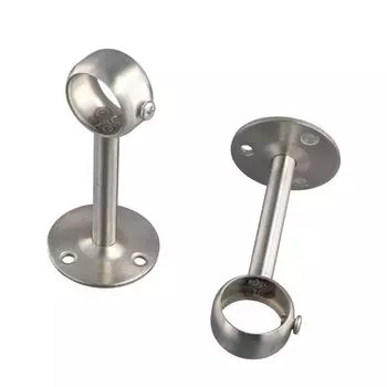 Крепление Качественный держатель для штанги для одежды Кронштейн для карниза для штор Опора для штанги для гардероба Держатель для штанги для гардероба серебряный