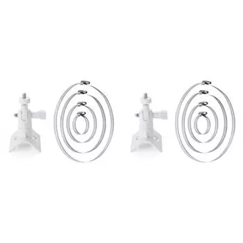 Крепление камеры на стойку, вращение на 360 градусов для кольцевой ручки/камеры прожектора (белый) КДЕ