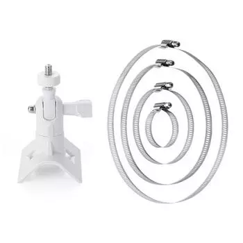 Крепление камеры на стойку, вращение на 360 градусов для кольцевой ручки/камеры прожектора (белый) *Великобритания