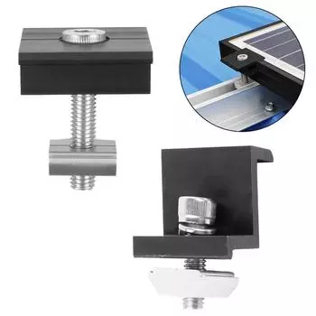 Крепление концевого зажима фотоэлектрической системы Концевой зажим Монтажный кронштейн солнечной панели 30MM Medium clamp