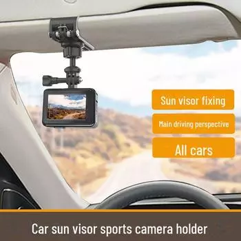 Крепление Milezhe на солнцезащитный козырек автомобиля для панорамной спортивной камеры - Insta360 One Accessories Clip-on