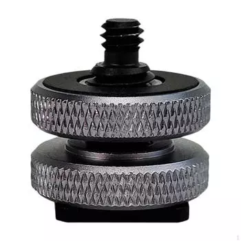 Крепление на башмак камеры, прочный, легкий, практичный держатель для вспышки с резьбой 1/4 дюйма