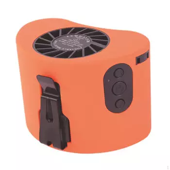 Крепление на поясе вентилятор электрический прочный максимум 24 часа рабочего времени 15 Вт висящая шейная личная рубашка оранжевый