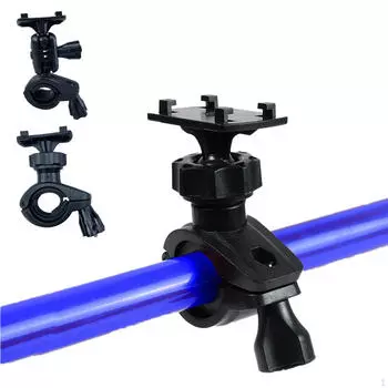 Крепление на руль велосипеда, вращающийся универсальный четырехугольный винтовой адаптер, зажимной кронштейн для Single 360 Rotate