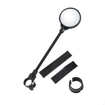 Крепление на руль велосипедного зеркала, зеркало заднего вида, широкоугольное выпуклое зеркало для велосипеда