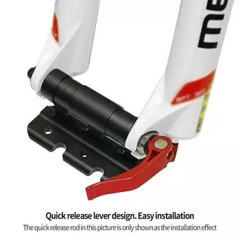 Крепление на велосипедную вилку, быстросъемные крепления через ось, передняя вилка, багажник на крышу автомобиля, багажники для 5x100 мм, 12x100 мм, 15x100 мм, 15x110 мм чёрный