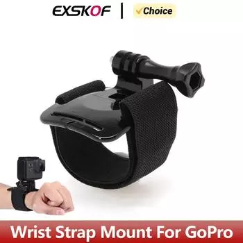 Крепление на запястье для GoPro Hero 12 11 10 9 8 7 6 5 Черный SJCAM Insta360 One X2 X3 DJI Osmo Action 4/3 Аксессуары для экшн-камер