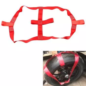 Крепление заднего колеса мотоцикла, лямка, ремень, ремень для транспортировки мотоцикла, крепление для мотоцикла, безопасный универсальный красный